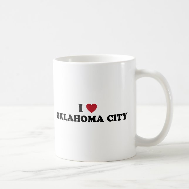 I Liebe Oklahoma City Tasse (Rechts)