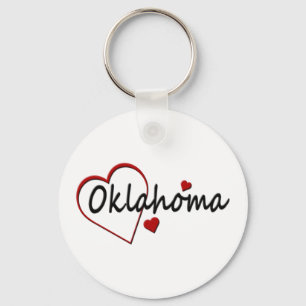 I Liebe Oklahoma Herz Schlüsselanhänger