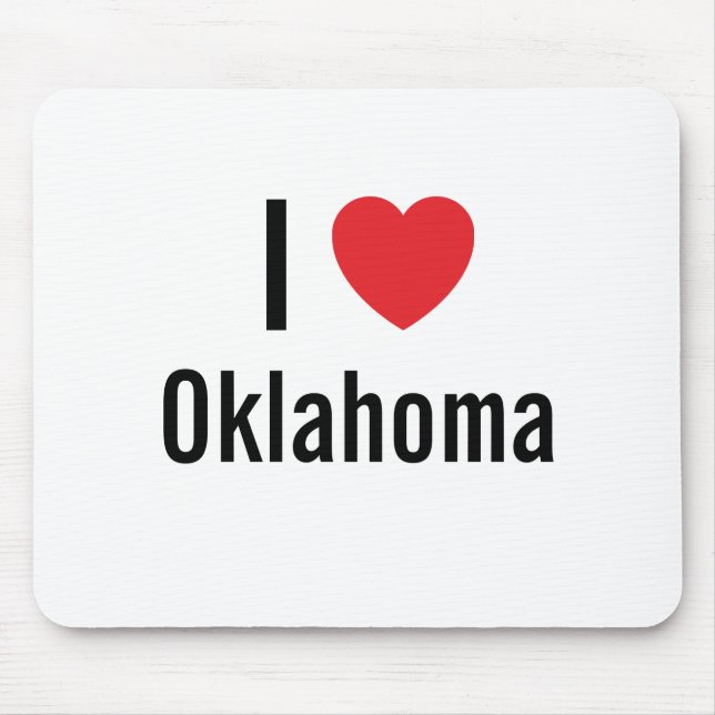 I Liebe Oklahoma Mousepad (Vorne)