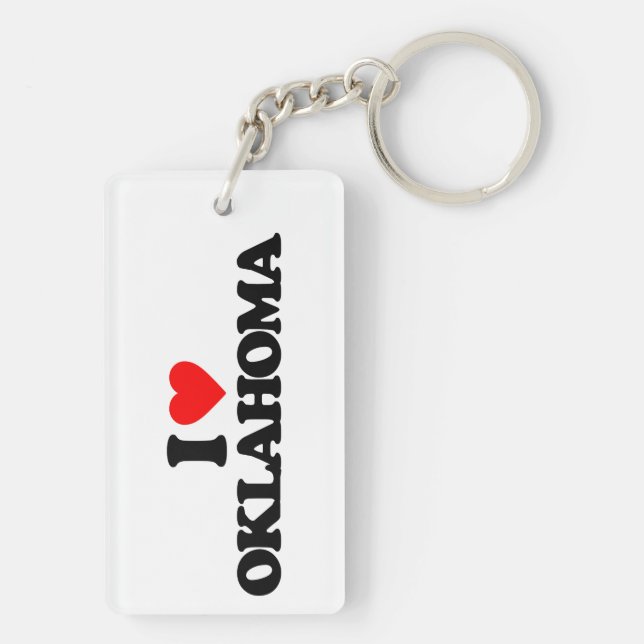 I LIEBE OKLAHOMA SCHLÜSSELANHÄNGER (Rückseite)