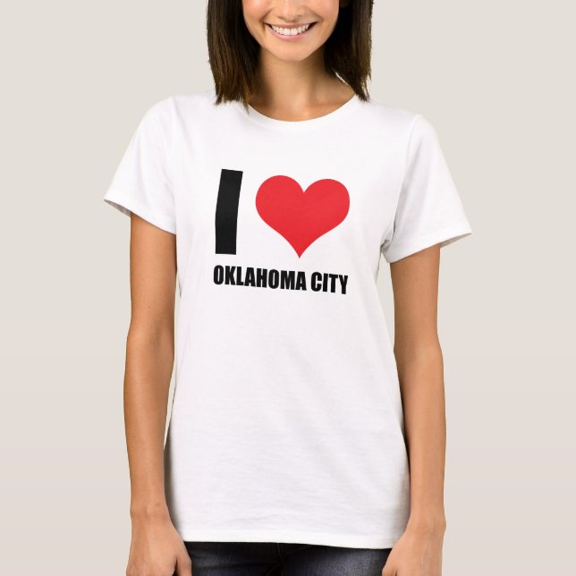I Liebe Oklahoma Stadt T-Shirt (Vorderseite)