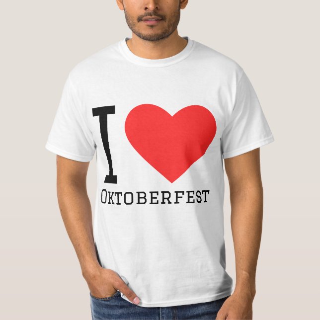 i Liebe Oktoberfest T-Shirt (Vorderseite)