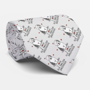 I Liebe Old English Sheepdogs (Gray 1) Niedlich OE Krawatte