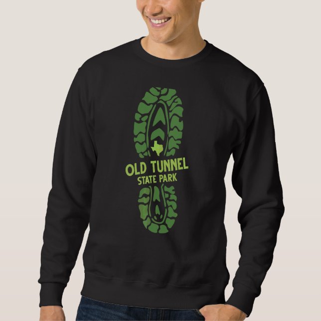 I Liebe Old Tunnel Staat Park Texas Tx Wanderboot Sweatshirt (Vorderseite)