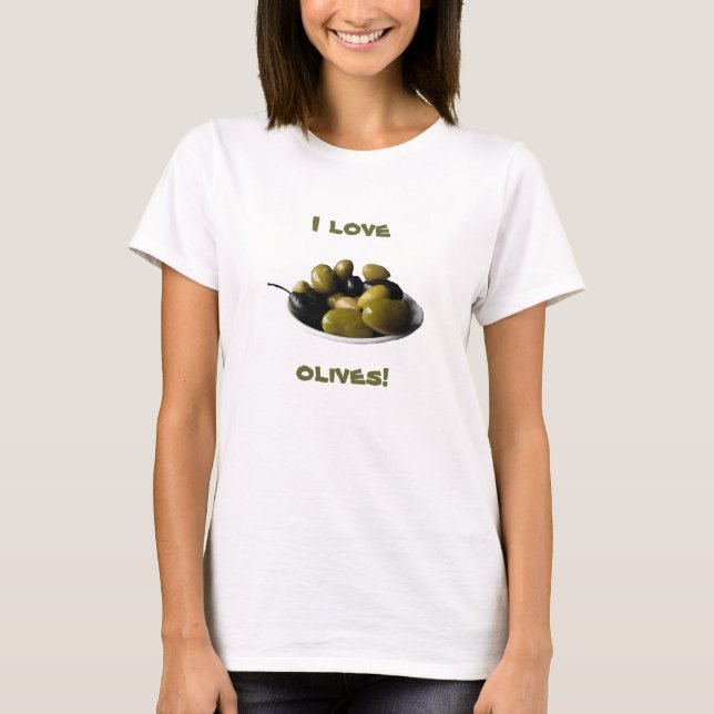 I Liebe-Oliven T-Shirt (Vorderseite)