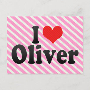 I Liebe Oliver Postkarte