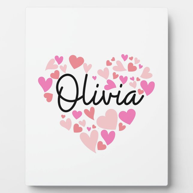 I Liebe Olivia Fotoplatte (Vorderseite)
