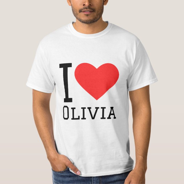 I Liebe Olivia T-Shirt (Vorderseite)