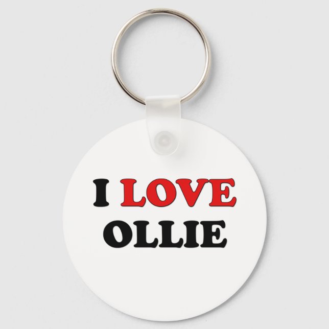 I Liebe Ollie Schlüsselanhänger (Vorderseite)