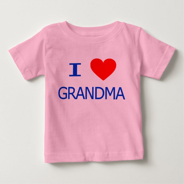 I Liebe Oma Baby T-shirt (Vorderseite)
