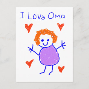 I Liebe Oma Postkarte