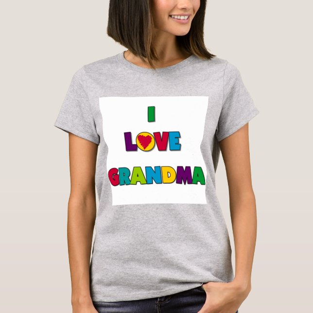 I Liebe Oma T - Shirt und Geschenke (Vorderseite)