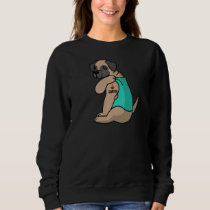 I Liebe Oma Tattoo English Mastiff Großmutter Sweatshirt