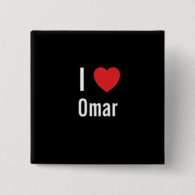 I Liebe Omar Button (Vorderseite)
