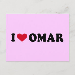 I LIEBE OMAR POSTKARTE