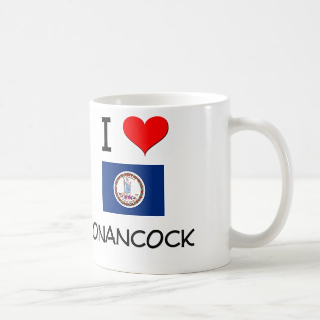 I Liebe Onancock Virginia Tasse (Rechts)