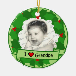 I Liebe Opa Keramikornament