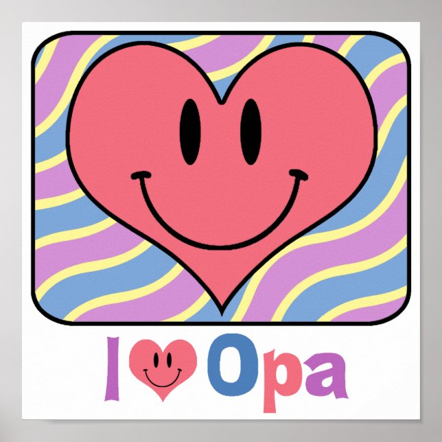 I Liebe Opa Poster (Vorne)