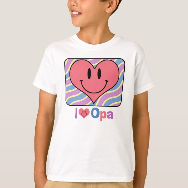I Liebe Opa T-Shirt (Vorderseite)
