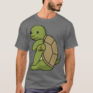 I Liebe Opa Tattoo Tortoise Großvater Haustier  T-Shirt