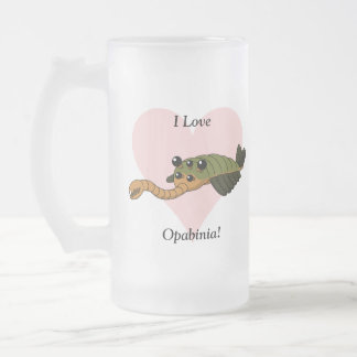I Liebe Opabinia! Mattglas Bierglas