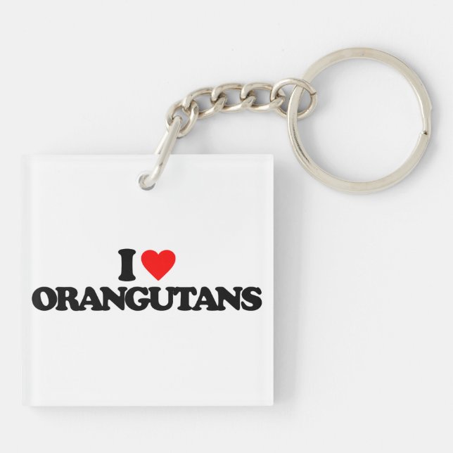 I LIEBE-ORANG-UTANS SCHLÜSSELANHÄNGER (Rückseite)