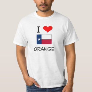 I Liebe-Orange Texas T-Shirt