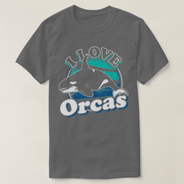 I Liebe Orcas Orca T-Shirt (Design vorne)