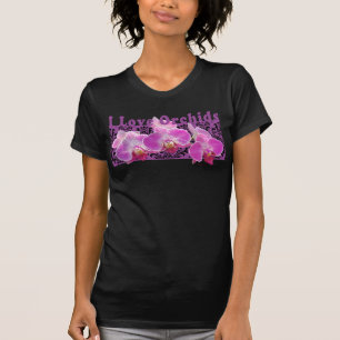 I Liebe Orchids Black T - Shirt
