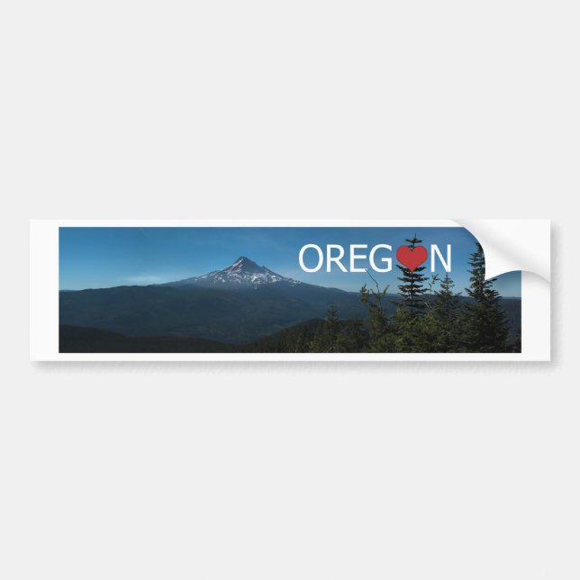 I Liebe Oregon Autoaufkleber (Vorne)