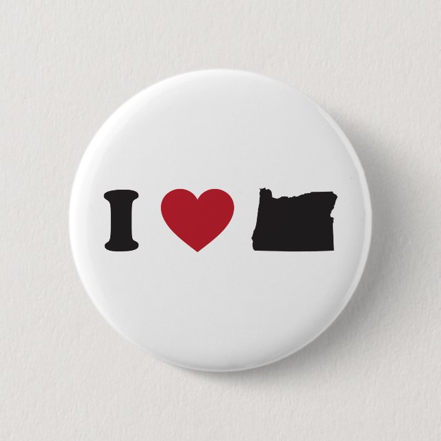 I Liebe Oregon Button (Vorderseite)