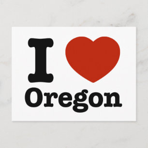 I Liebe Oregon Postkarte
