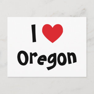I Liebe Oregon Postkarte