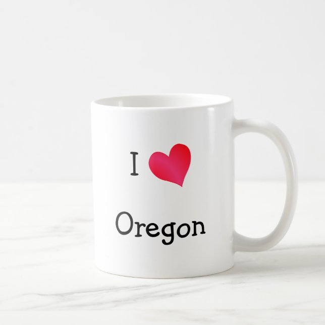I Liebe Oregon Tasse (Rechts)