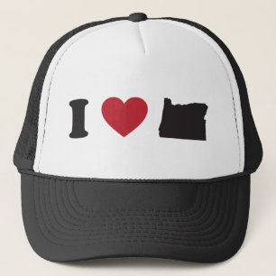 I Liebe Oregon Truckerkappe