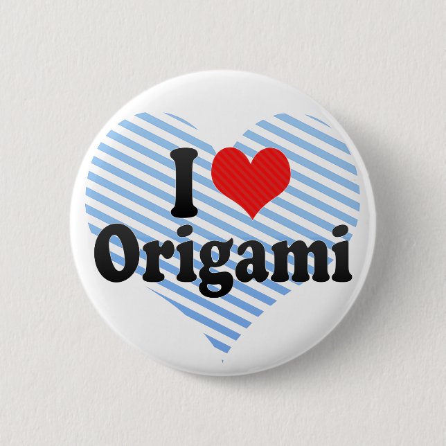 I Liebe Origami Button (Vorderseite)