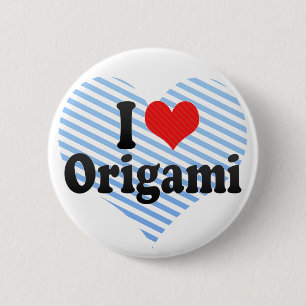 I Liebe Origami Button