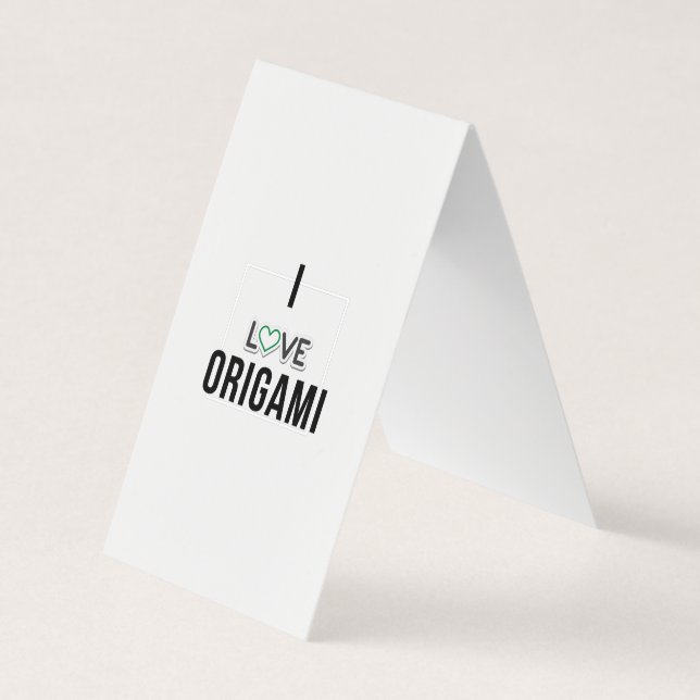 I Liebe Origami Visitenkarten (Vorderseite)