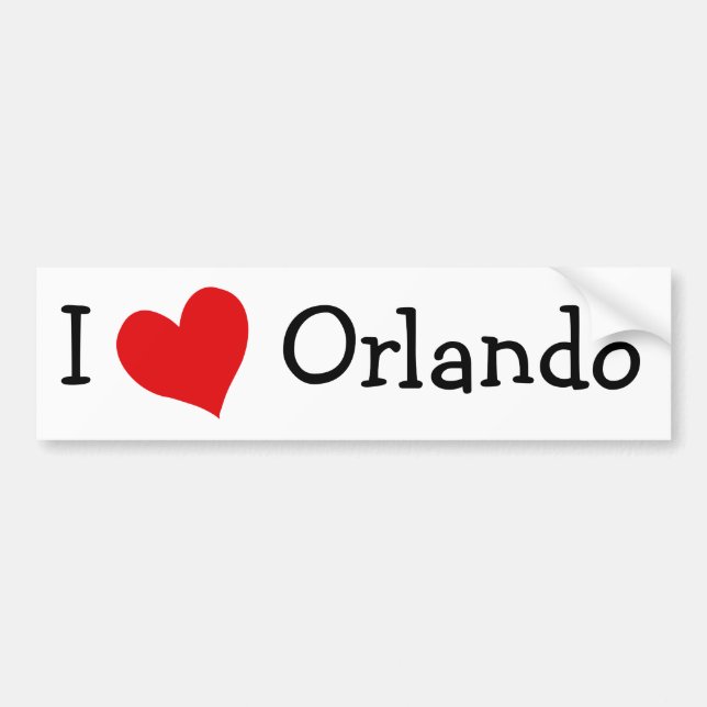 I Liebe Orlando Autoaufkleber (Vorne)