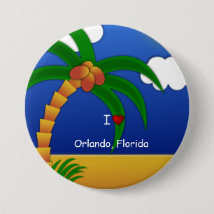 "I Liebe Orlando, Florida" dekorativ Button