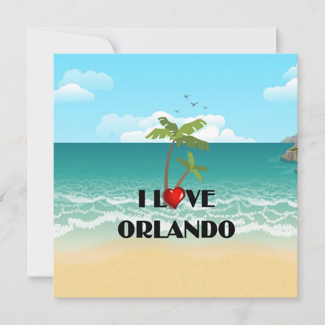 I Liebe Orlando, Florida Karte (Vorderseite)