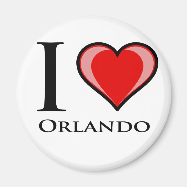I Liebe Orlando Magnet (Vorne)