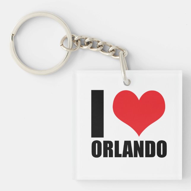 I Liebe Orlando Schlüsselanhänger (Vorderseite)