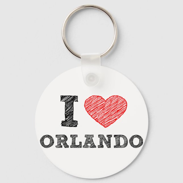 I-Liebe-Orlando Schlüsselanhänger (Vorderseite)