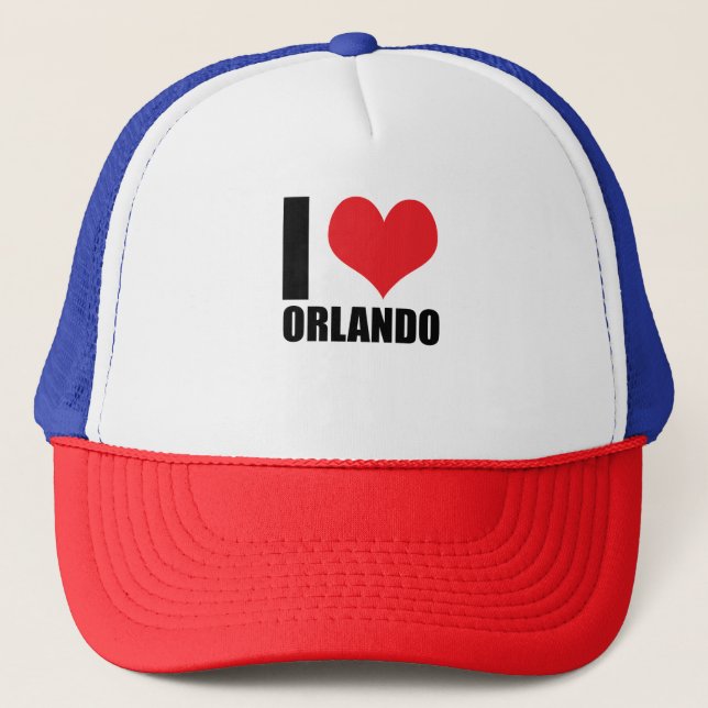 I Liebe Orlando Truckerkappe (Vorderseite)