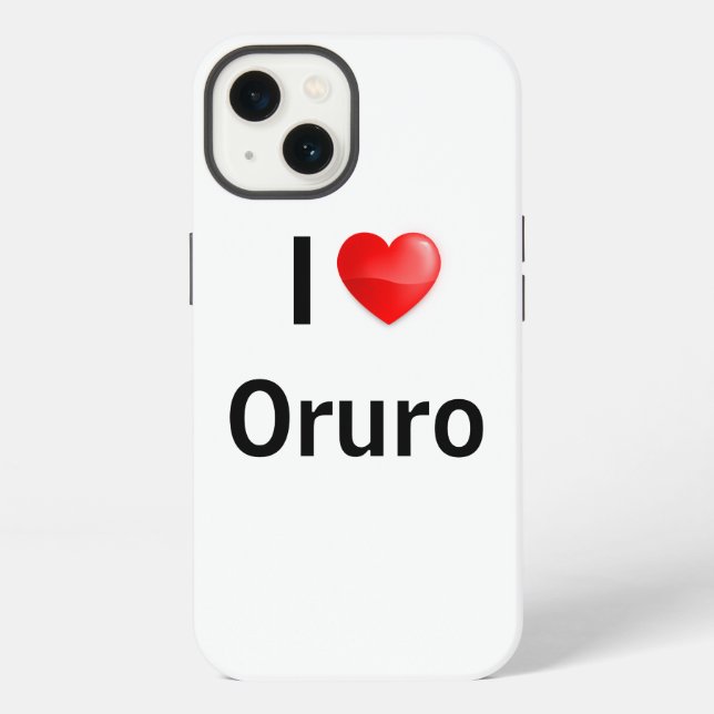 I Liebe Oruro iPhone Hülle (Rückseite)