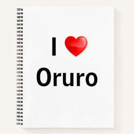 I Liebe Oruro Notizbuch