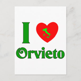 I Liebe Orvieto Italien Postkarte