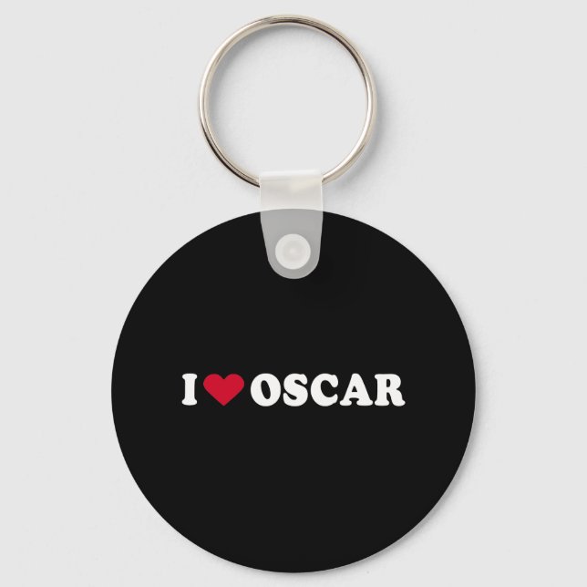 I LIEBE OSCAR SCHLÜSSELANHÄNGER (Vorderseite)