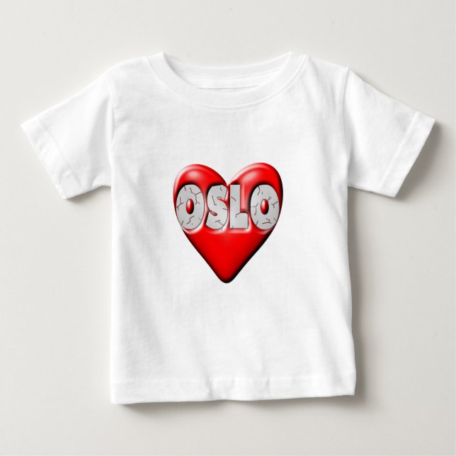 I Liebe Oslo Norwegen Baby T-shirt (Vorderseite)